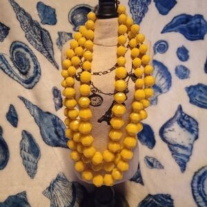 Yellow Beaded Necklace Kate Spade